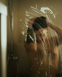 hot-shower taking